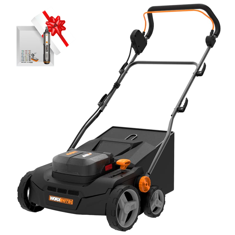 Аэратор-скарификатор WORX NITRO WG855E.9 40V 36см бесщеточный аккумуляторный, без АКБ и ЗУ